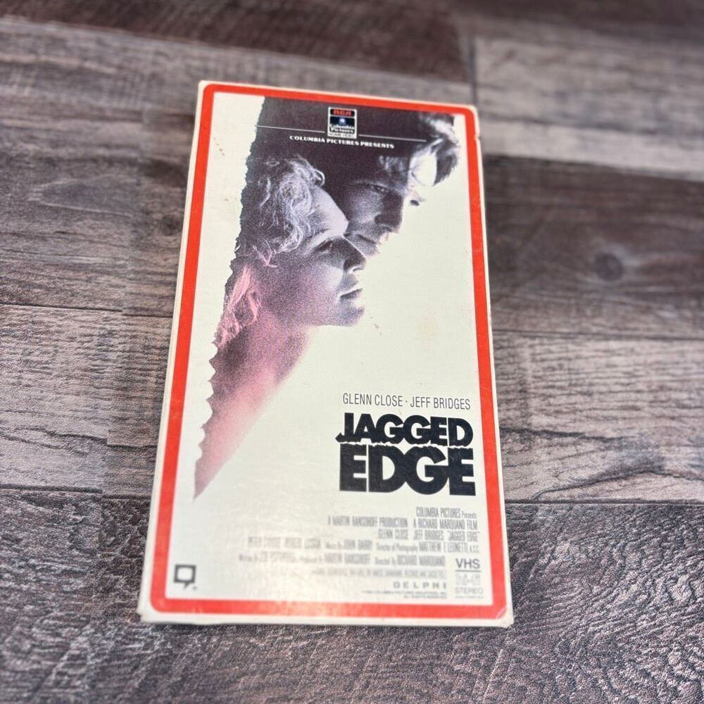 Jagged Edge (VHS, 1986, RCA Side Load) Jeff Bridges, Glenn Close